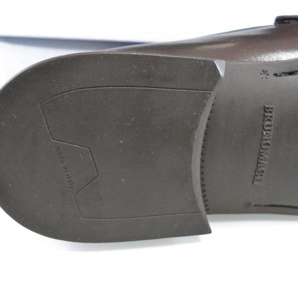 NIB$525 Bruno Magli Mikko Brown Croc Leather Moc Toe Horsebit Dress Loafer 11.5 - Picture 7 of 12